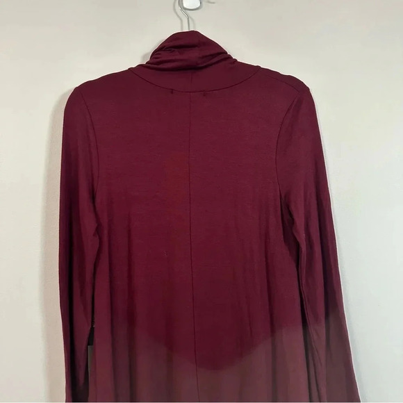 Lulus Sway, Girl, Sway! Wine Red Swing Dress with Relaxed Turtleneck Size L NWT - Picture 6 of 7